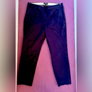 JCrew Martie Navy Size 8 Skinny Casual Pant, Side Zip